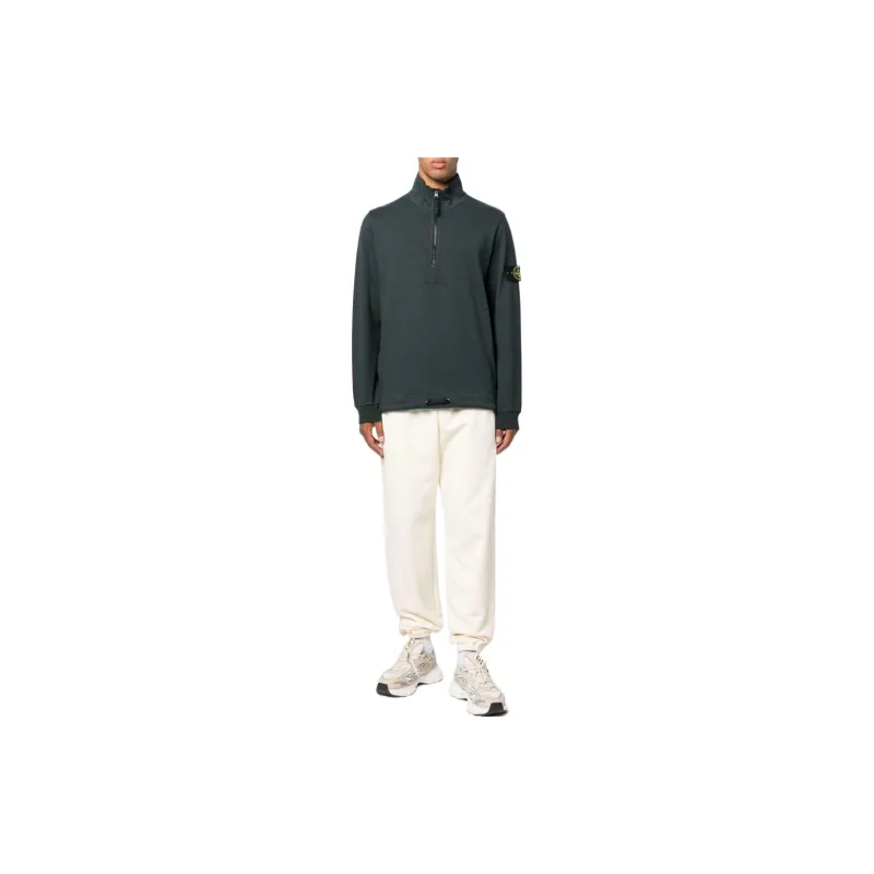 STONE ISLAND Sweatshirts Men Olive Green-1