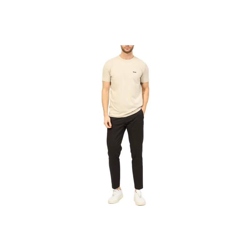 HUGO BOSS Logo embroidered T shirt-2
