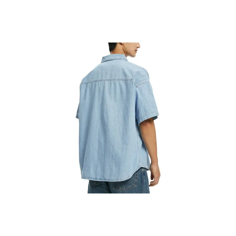 CALVIN KLEIN Shirt Men's Denim Blue-3