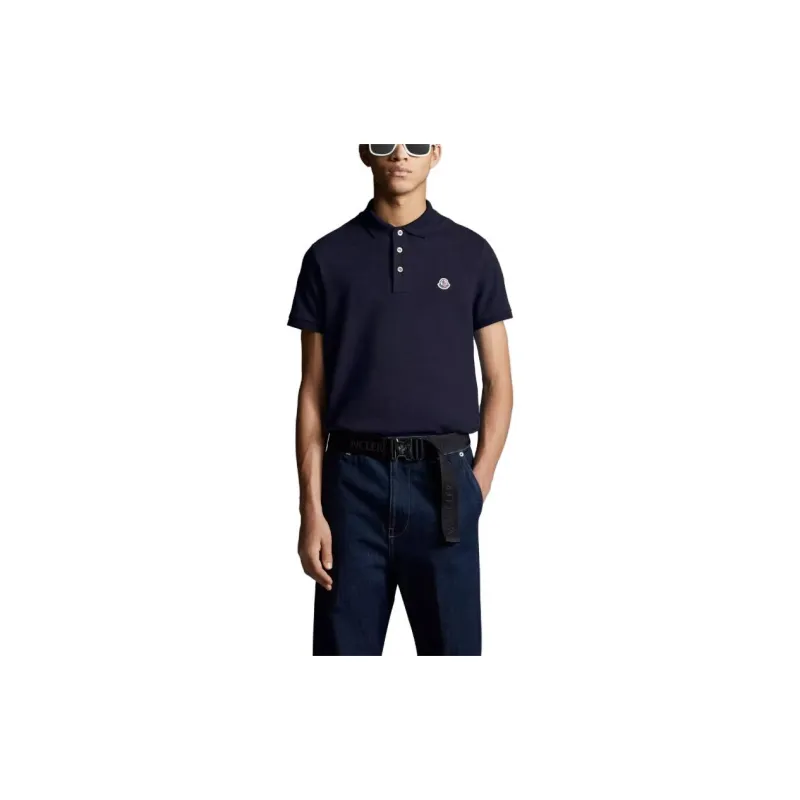 Moncler Polo Shirt Men's Dark Blue-3