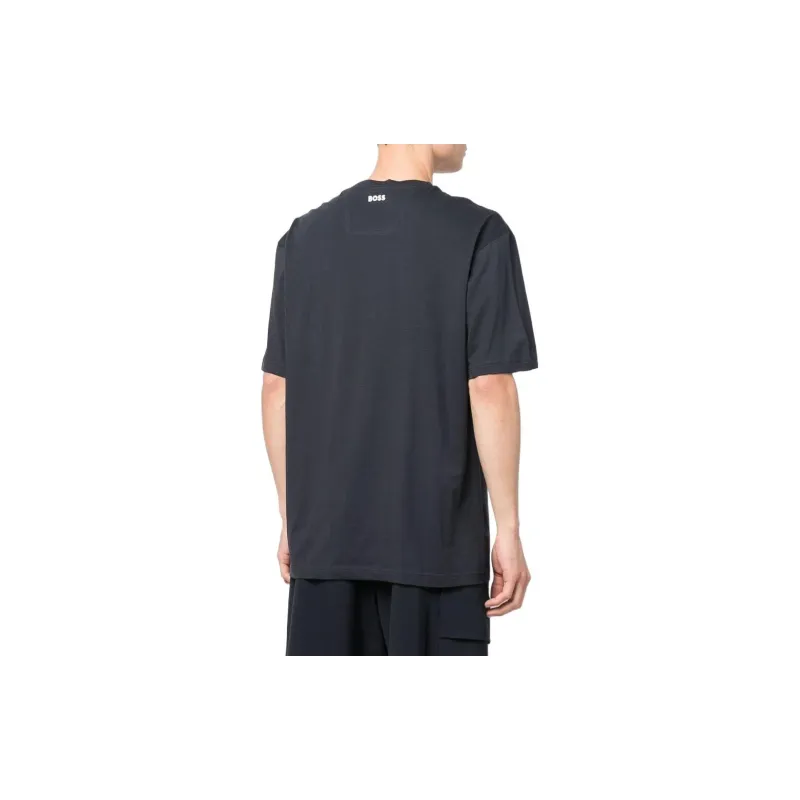 HUGO BOSS Short Sleeved T Shirts Men's Blue-3