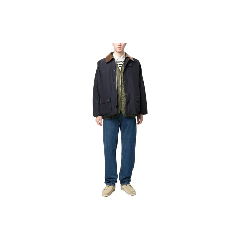 Noah X BARBOUR Jackets Unisex Marine Blue-1
