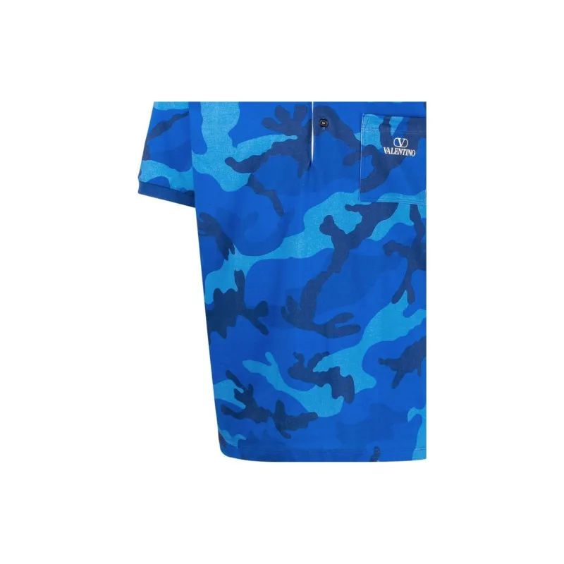 Valentino Polo Shirts Men Blue-3