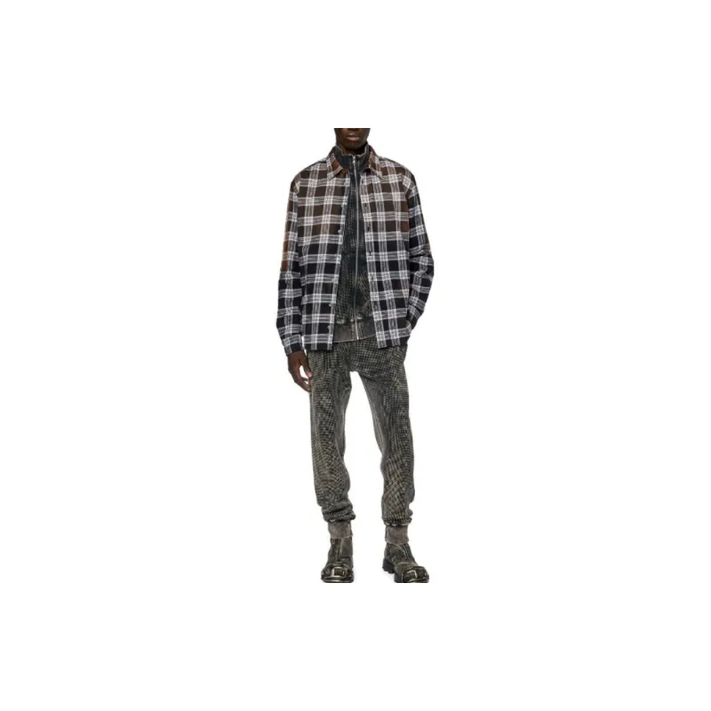 DIESEL Shirts Men Black Brown-1