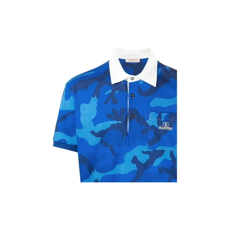 Valentino Polo Shirts Men Blue-2