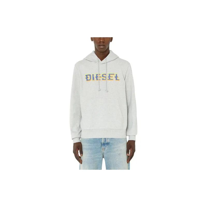 DIESEL Sweatshirts Men Gray-1