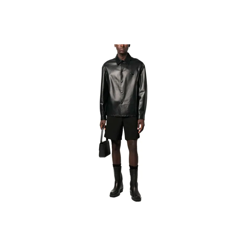 PRADA Leather Shirt-1