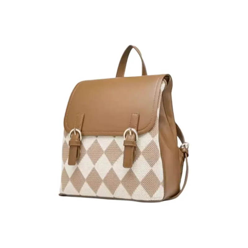 JOSINY PU Backpack Medium Size Women's Brown-1
