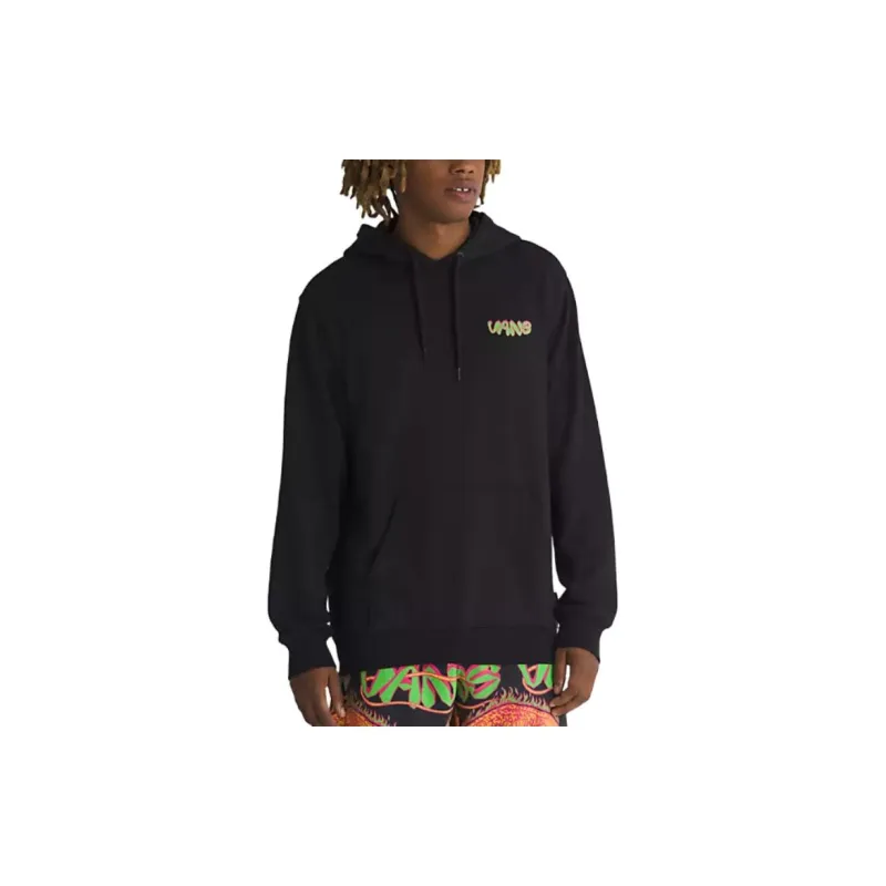 Vans Fiery Friend Pullover Hoodie Sweatshirt Men's Black-3