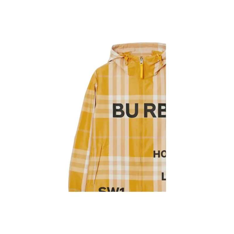 Burberry Check Pattern Rain Jacket-5