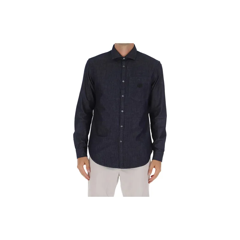 EMPORIO ARMANI Shirt Men's Dark Blue-3