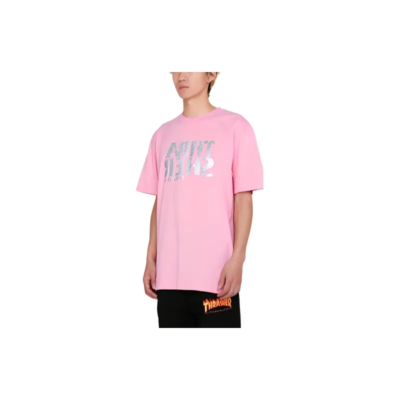 Thrasher T-Shirts Men Pink-3