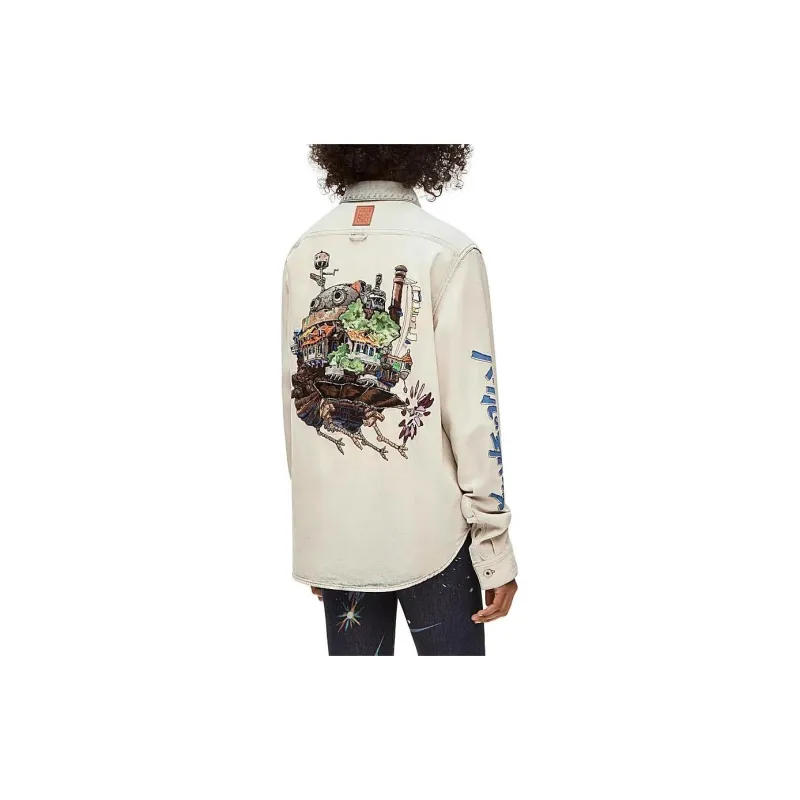 LOEWE LOEWE X Howl's Moving Castle SS23 Jackets Coats Unisex Indigo-4