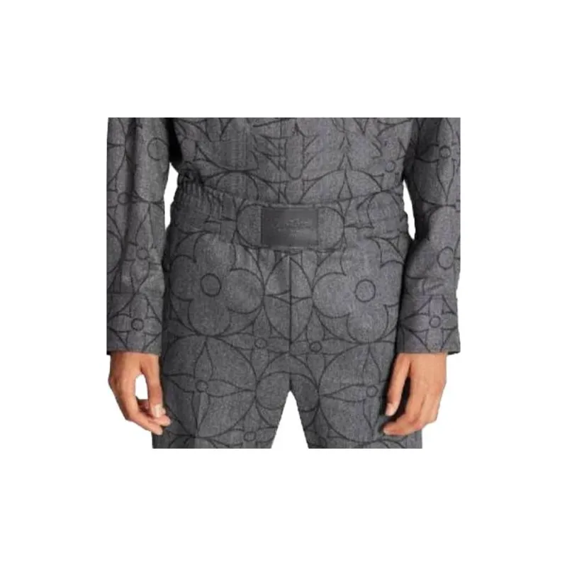 LOUIS VUITTON FW22 Casual Pants Men's Gray-4