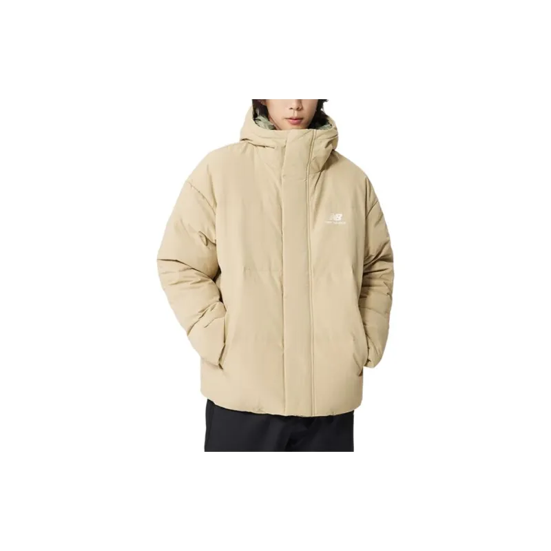 New Balance Down Jacket Winter Men's Khaki-4