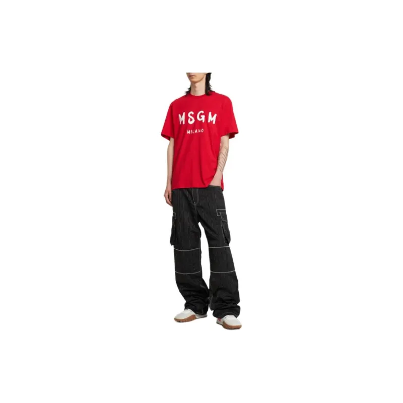 MOSCHINO T Shirts Men Red-2