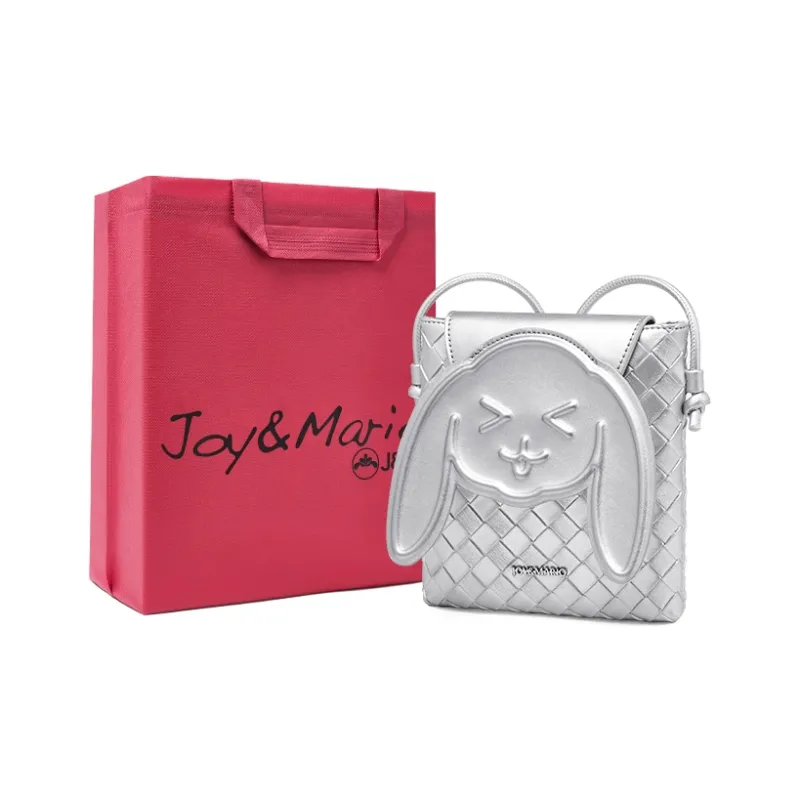 Joy&Mario Synthetic Leather Crossbody Bag, Shoulder Bag Women's Classic Black/Ecru/Starlight Silver-7