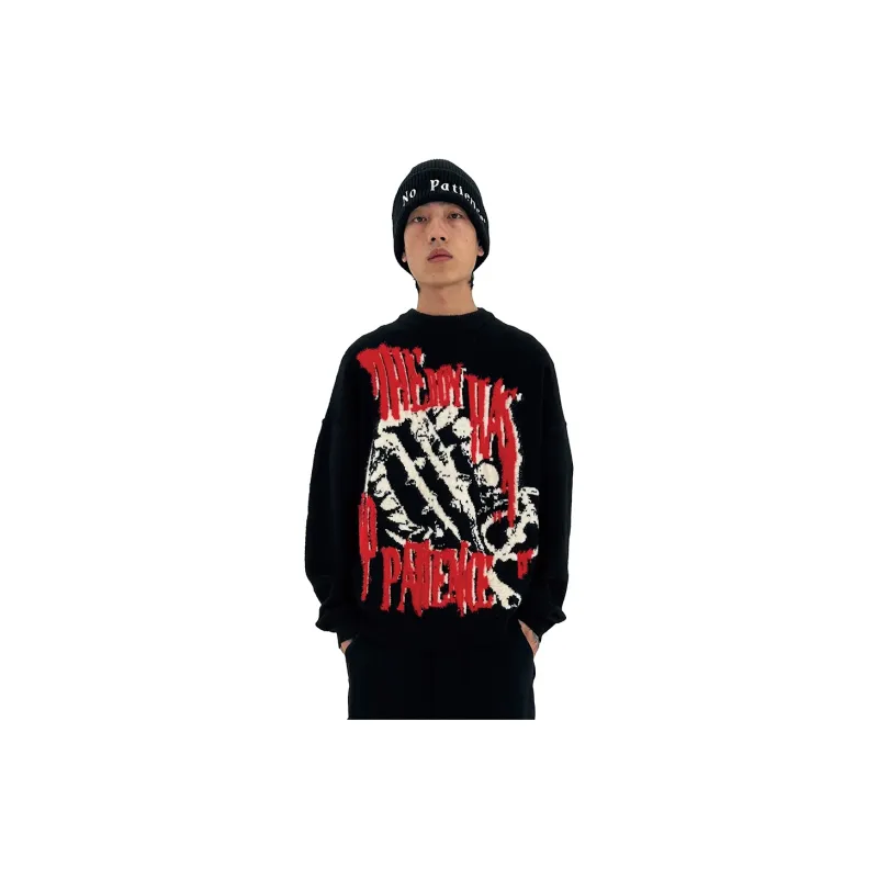 WHOOSIS Meteor Hammer Pattern Unisex Sweater-2