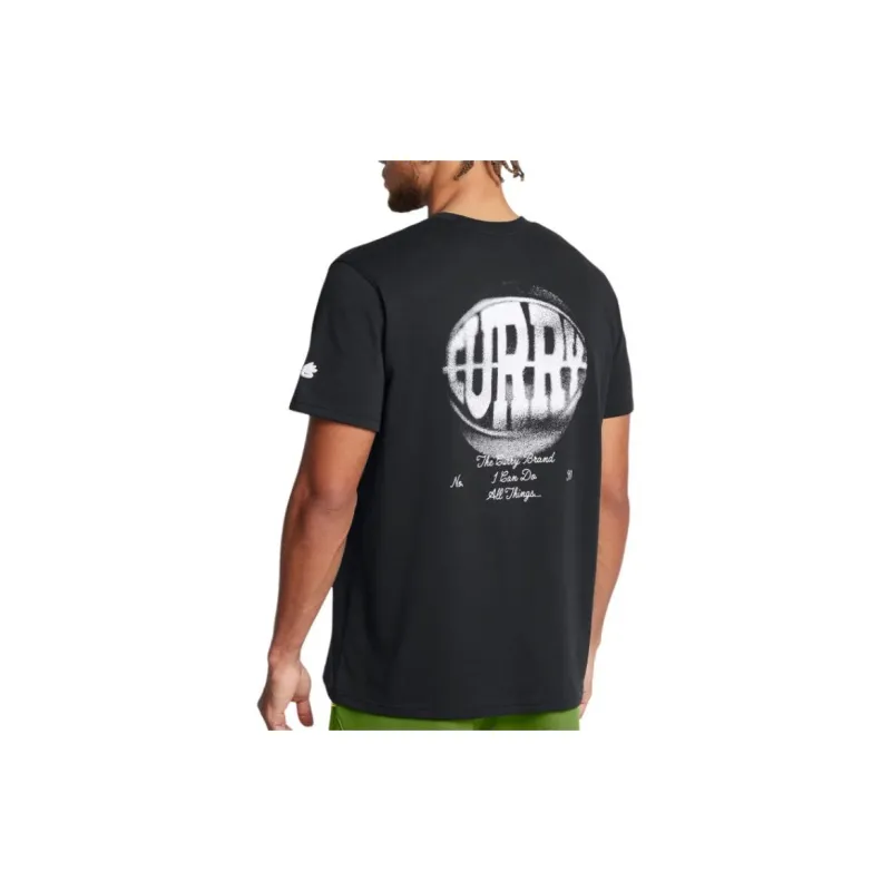 Under Armour Curry CURRY VERBIAGE T Shirt Men's Black-2