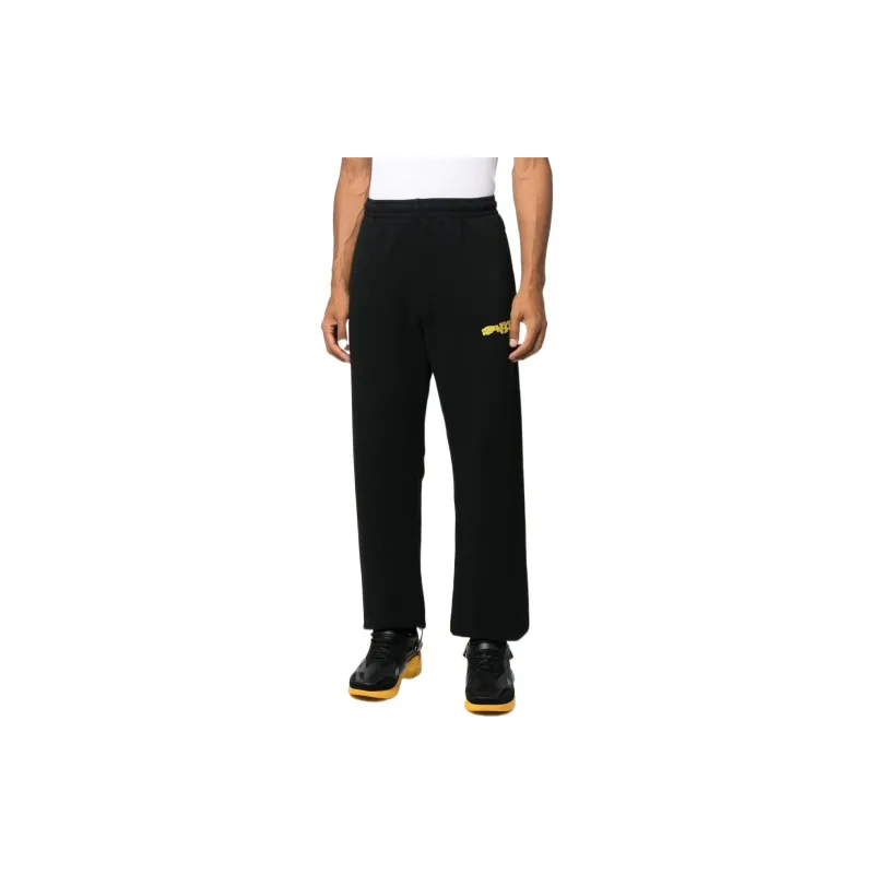OFF WHITE Knitted Sweatpants Men Black-1