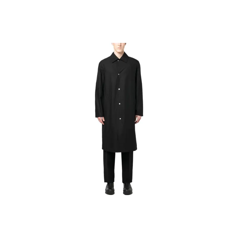 JIL SANDER Button Up Long Coat-1