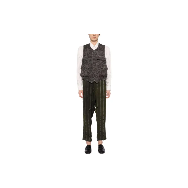 UMA WANG Striped Drawstring Pants-1