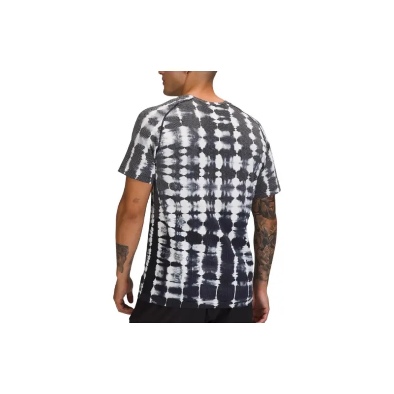 Lululemon Metal Vent Tech T Shirts Men Marine Blue-3