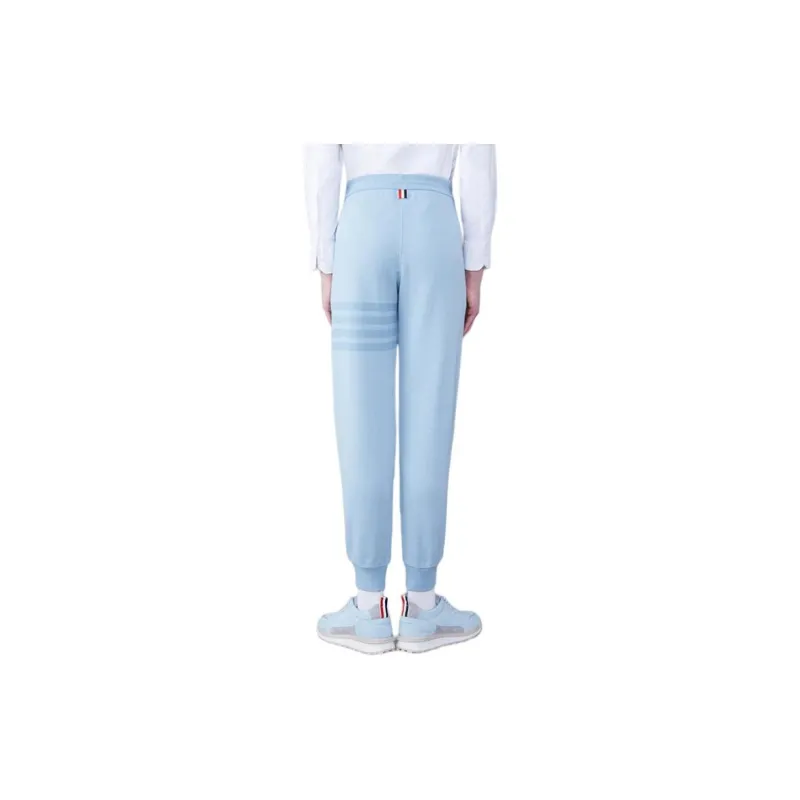 THOM BROWNE 4 Bar Striped Drawstring Track Pants-2
