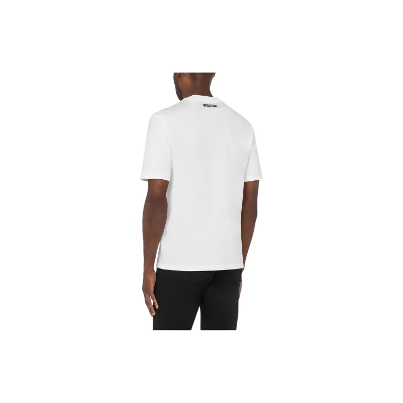 MOSCHINO Slogan Printed Crewneck T Shirt-2