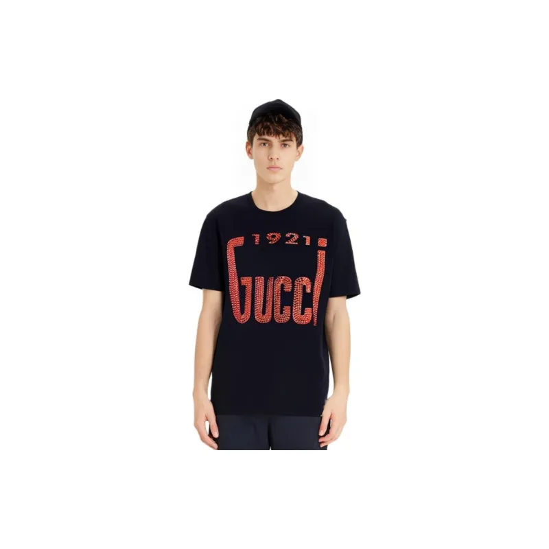 GUCCI 1921 SS22 T-Shirt Men's Black-5