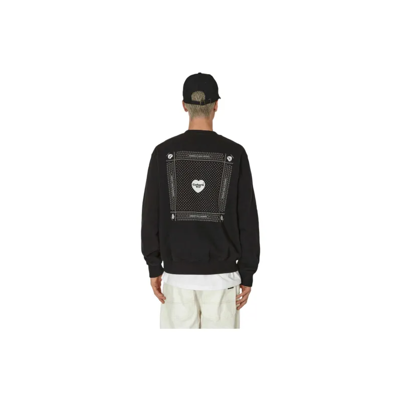 Carhartt WIP Heart Bandana Logo print Sweatshirt-5