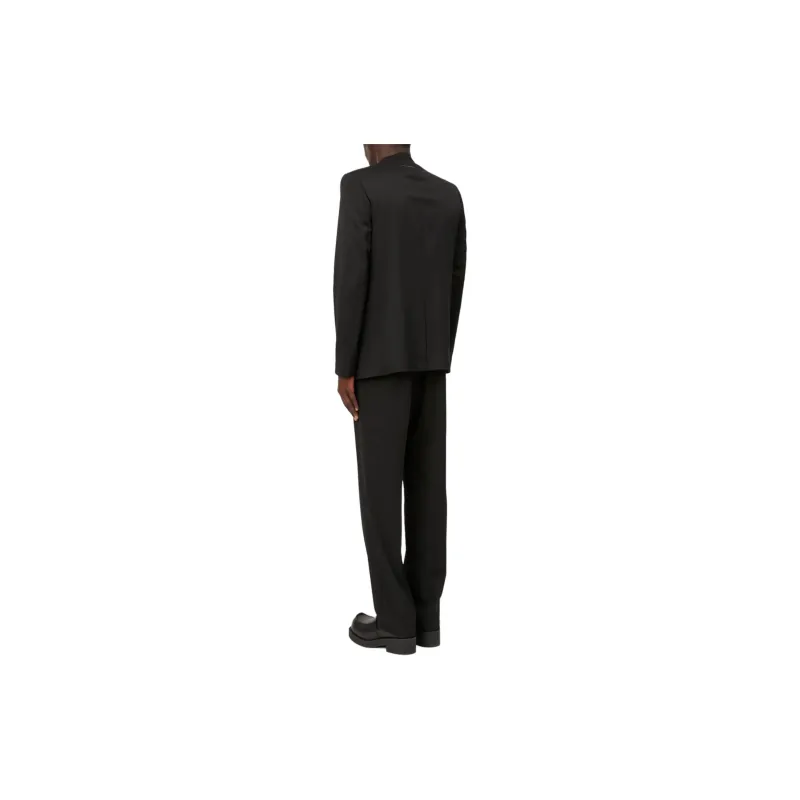 MM6 Maison Margiela Single Breasted Raw Cut Edge Blazer-3