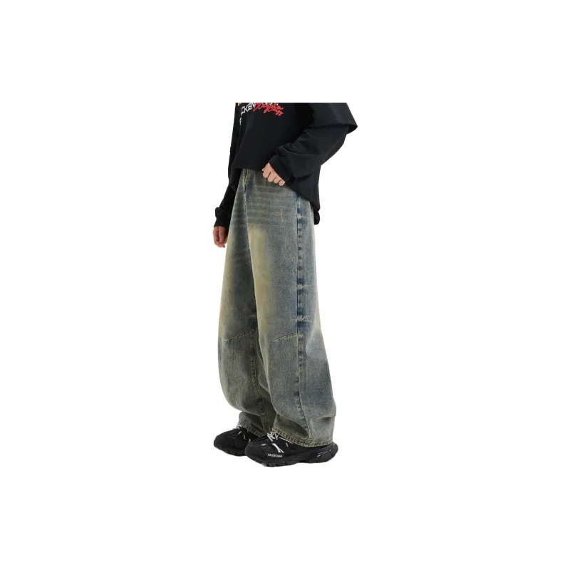 RCTAMY Jeans Unisex Yellow Mud-2