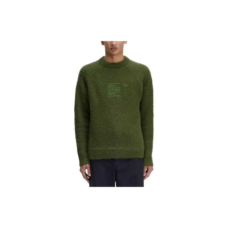 Raf Simons X FRED PERRY Sweaters Men Green-2