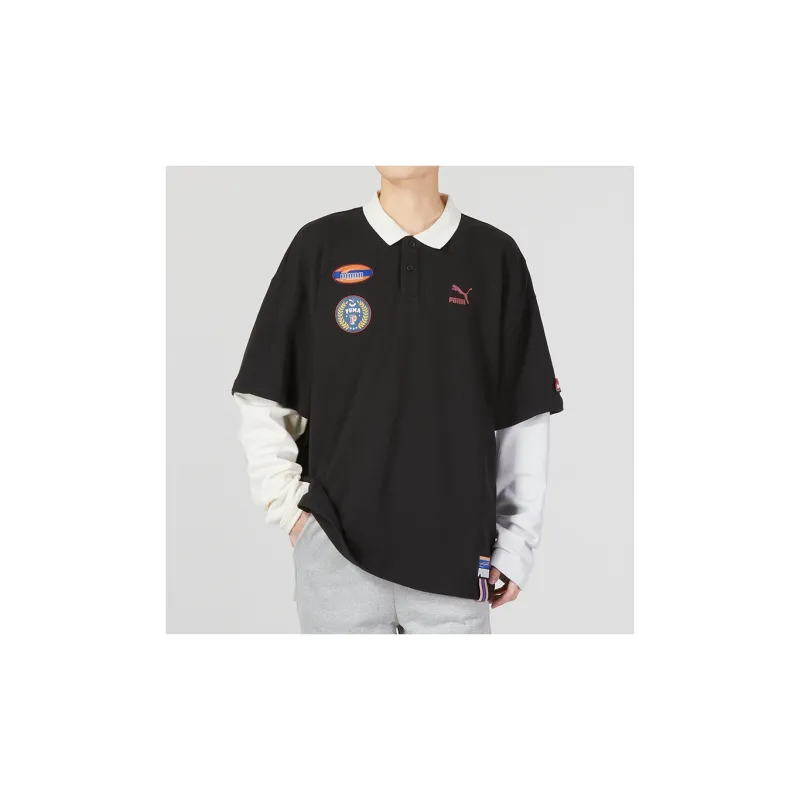 PUMA Polo Shirts Men Black-4