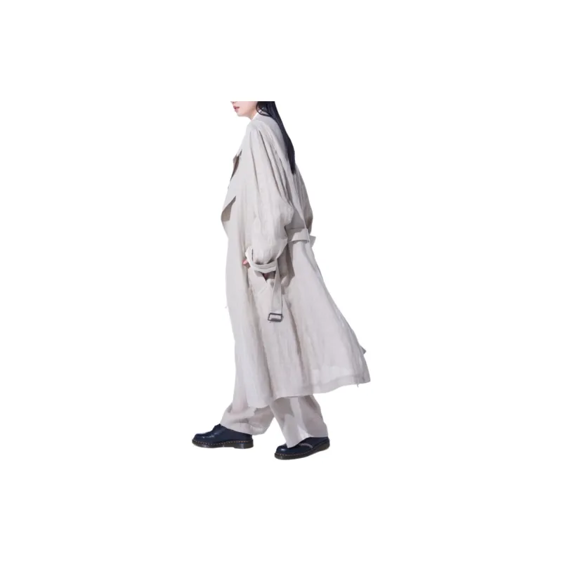 Yohji Yamamoto Coats Unisex Light Brown-9