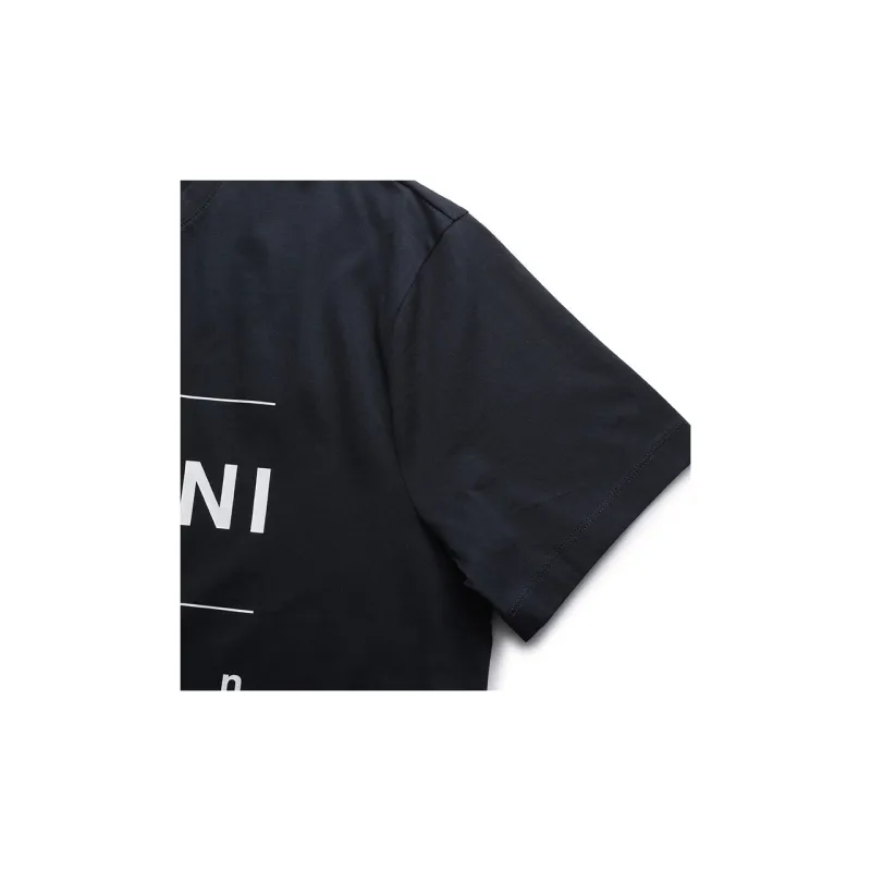 ARMANI EXCHANGE Letter Print Crew Neck Short Sleeved T Shirt T Shirt Men's Marine Blue-6