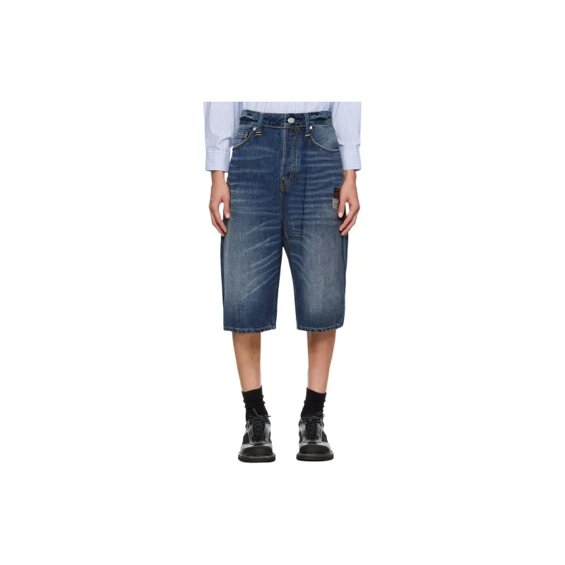 EVISU Denim Shorts Men Blue-2