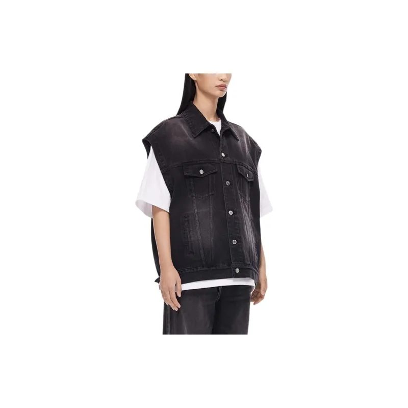 WE11DONE FW22 Tank Tops Unisex Black-4