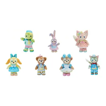 Disney 2023 Duffy And Friends Summer Collection Bubbles Lying Down Set Dolls Plush Doll 20cm High Shanghai Disney