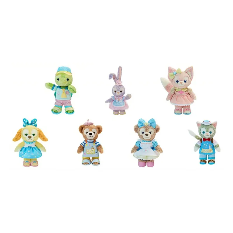 Disney 2023 Duffy And Friends Summer Collection Bubbles Lying Down Set Dolls Plush Doll 20cm High Shanghai Disney-0