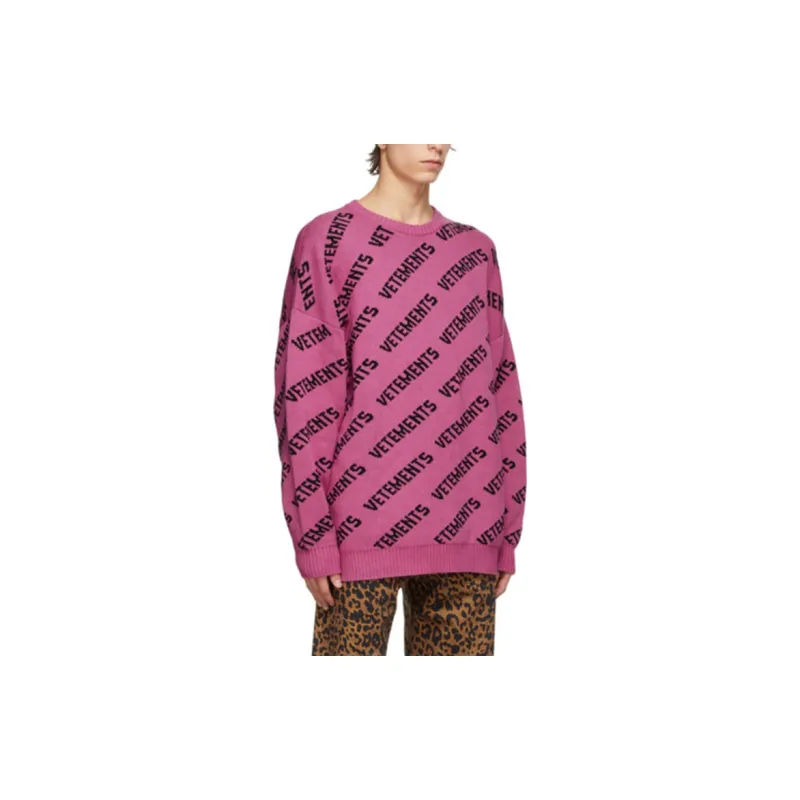 Vetements Sweaters Unisex Pink-6