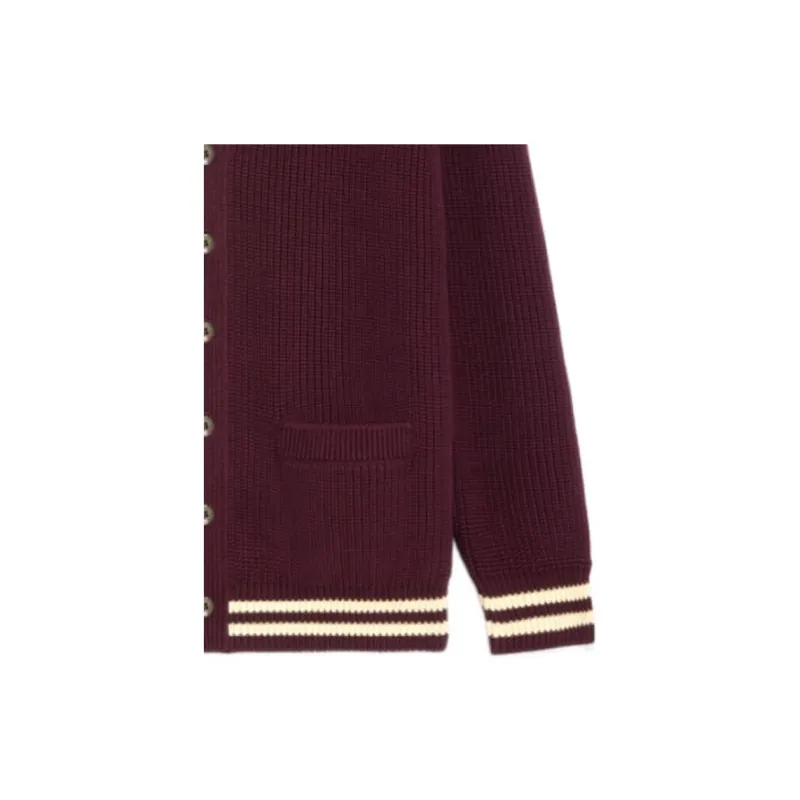 CELINE College Cardigan In Cotton-4