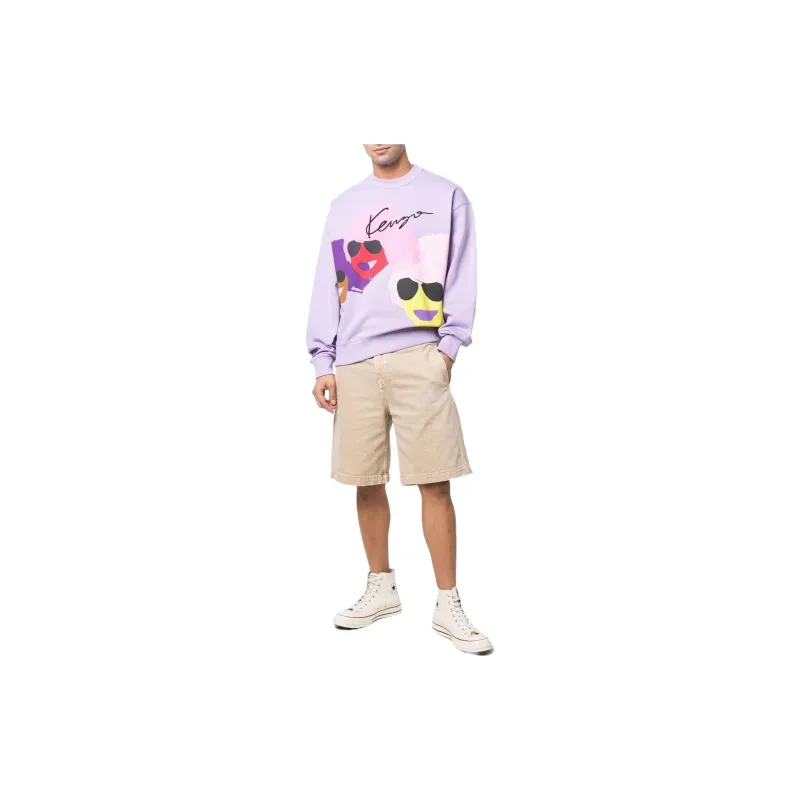 KENZO Sweatshirts Men Purple-1