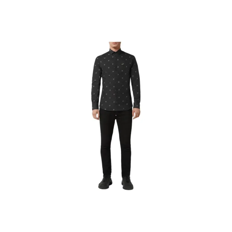 PHILIPP PLEIN SS23 Shirt Men's Black-1