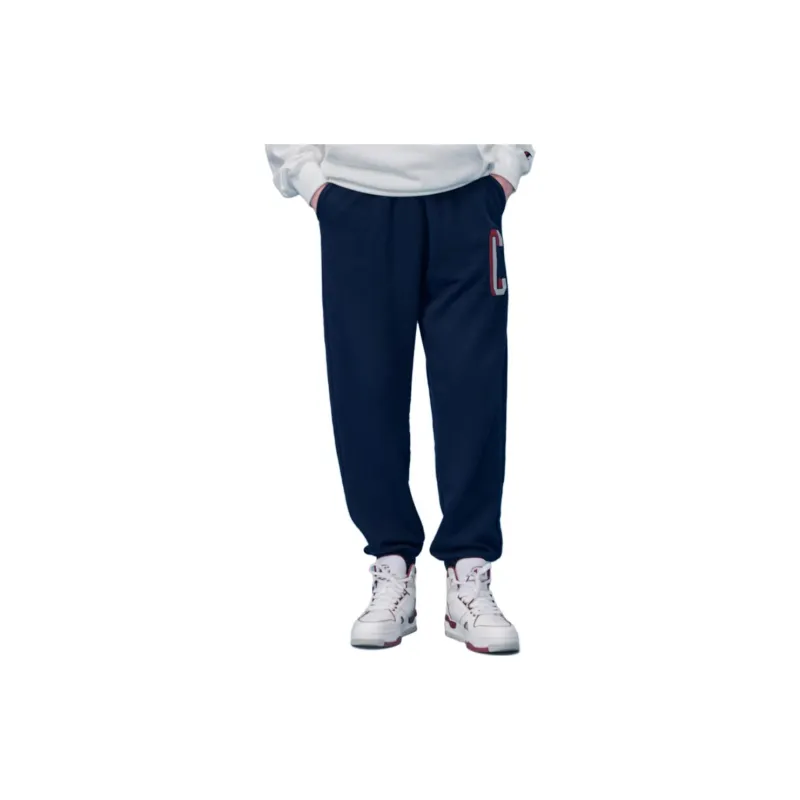 Champion Knitted Sweatpants Men Navy Blue-2