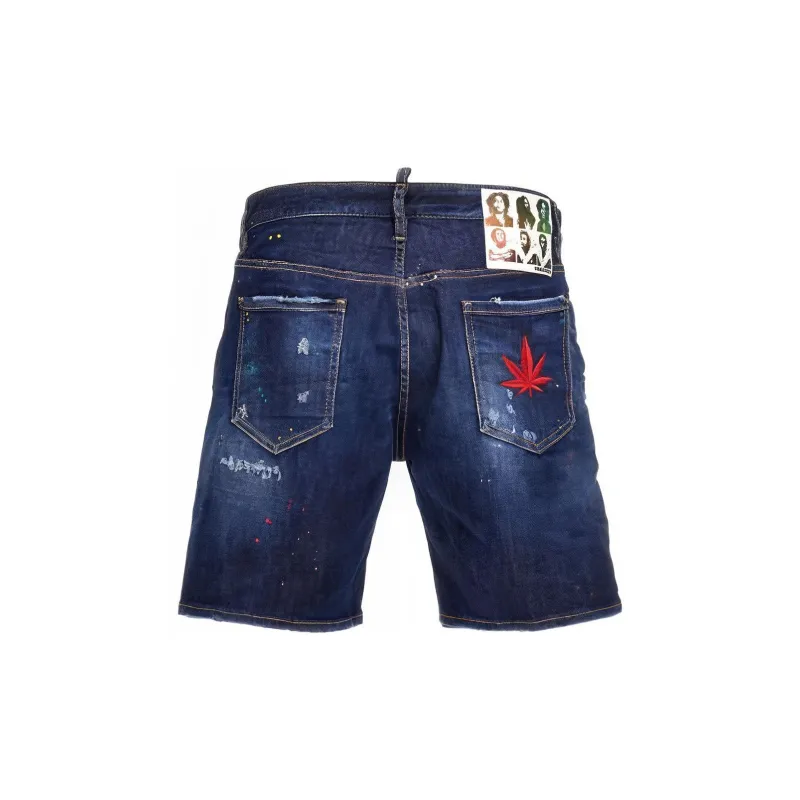 DSQUARED 2 Denim Shorts Men's Blue-1