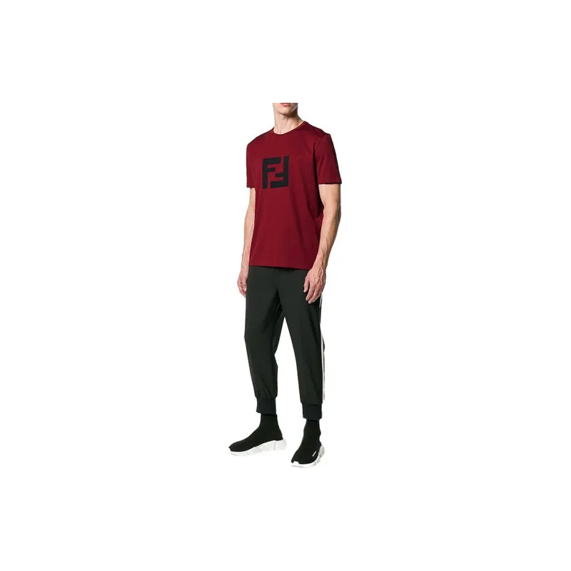 FENDI T-Shirts Men Red-1