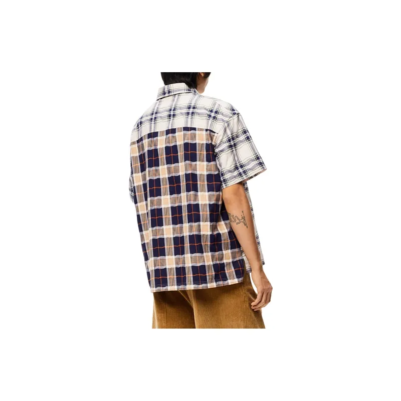 LOEWE Check Print Shirt-3