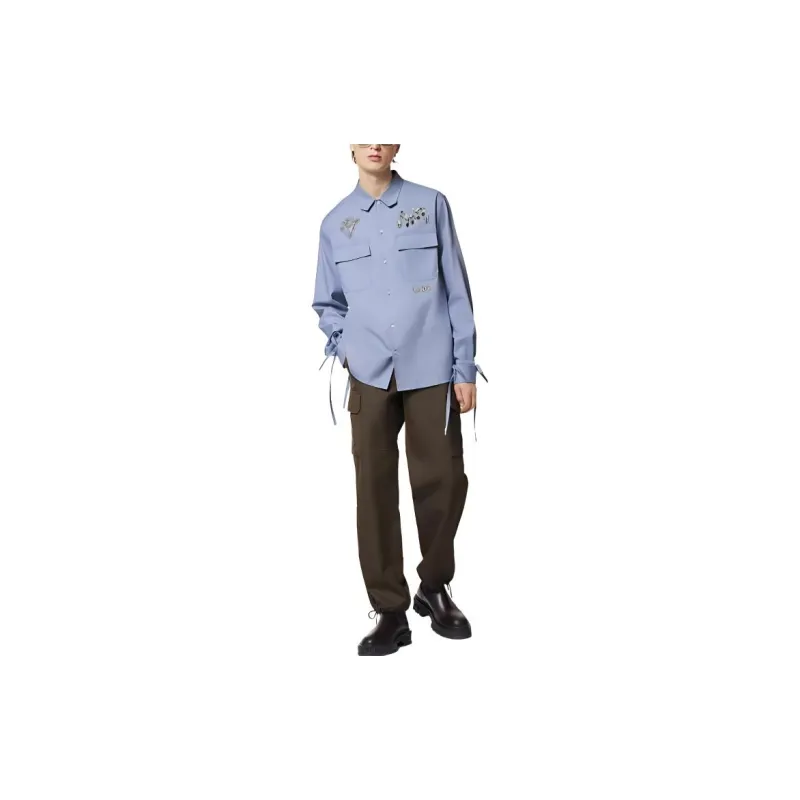 LOUIS VUITTON New Quarterly Products Of LV Shirt Men's Purple-1